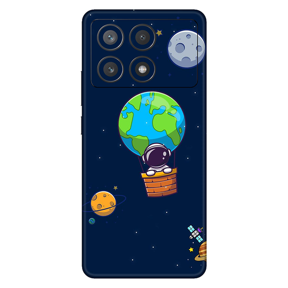 Poco X6 Series Astronaut With Earth Mobile Skin