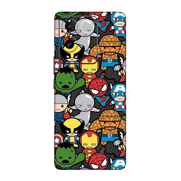 Vivo T Series Avengers Doodle Mobile Skin