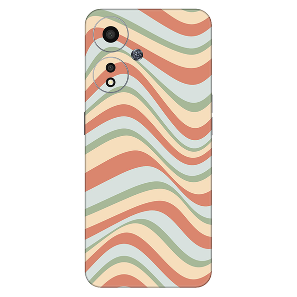 Oppo A Series  Retro Blue Swirl Mobile Skin