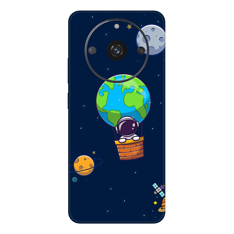 realme Narzo Series Astronaut With Earth Mobile Skin