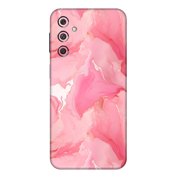 Samsung M Series Salmon Pink Marble Mobile Skin