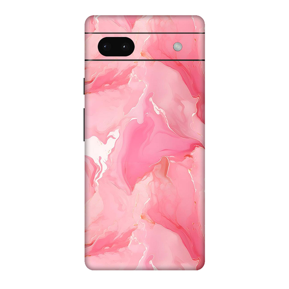 Google Pixel  6 Series Salmon Pink Marble Mobile Skin