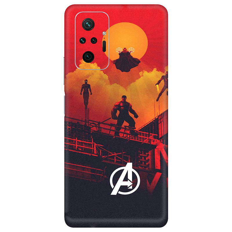 Xiaomi Redmi Note 10 Series Avengers Mobile Skin Red