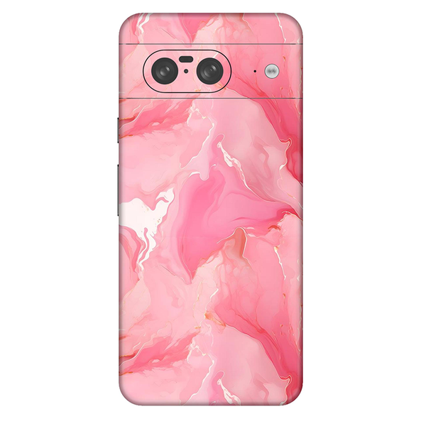 Google Pixel 8 Series  Salmon Pink Marble Mobile Skin