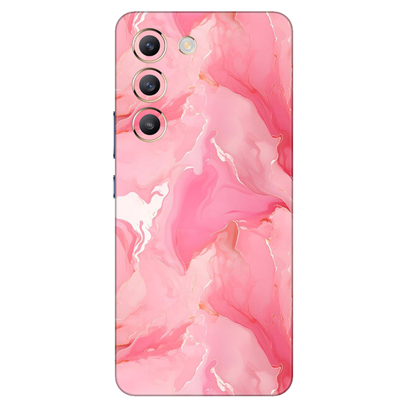 Vivo Y series Salmon Pink Marble Mobile Skin