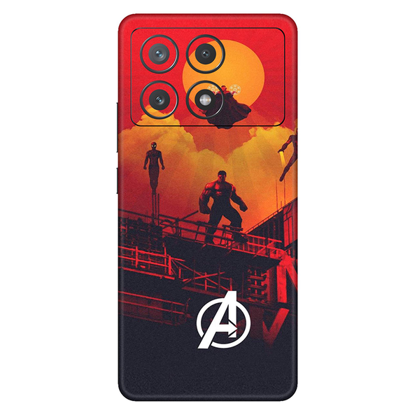 Poco X6 Series Avengers Mobile Skin Red