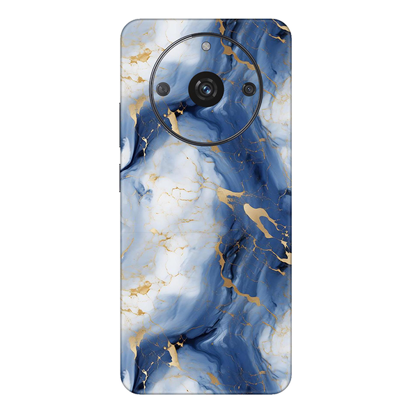 Realme Narzo Series Sapphire Blue Marble Mobile Skin