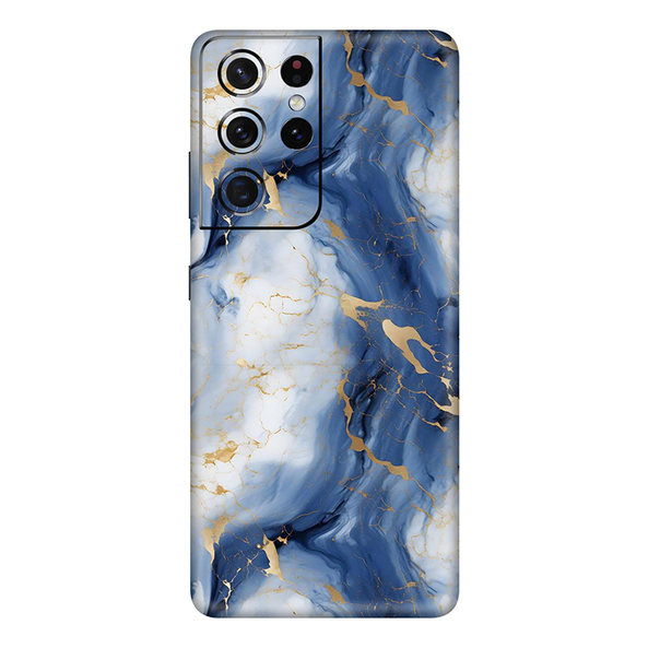 Samsung Galaxy S21 Series Sapphire Blue Marble Mobile Skin