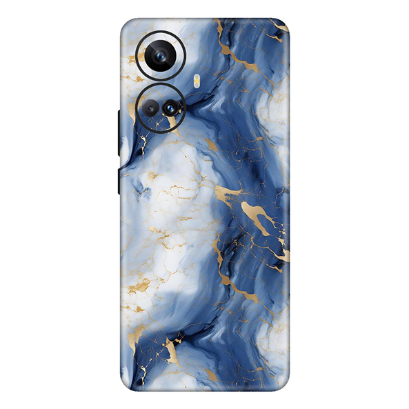 realme 10 Series Sapphire Blue Marble Mobile Skin