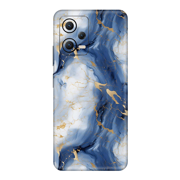 Poco X5 Series Sapphire Blue Marble Mobile Skin