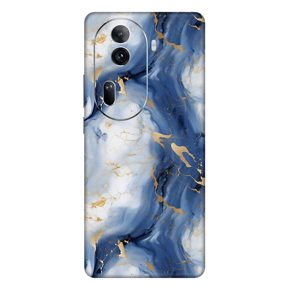 Oppo Reno Series Sapphire Blue Marble Mobile Skin