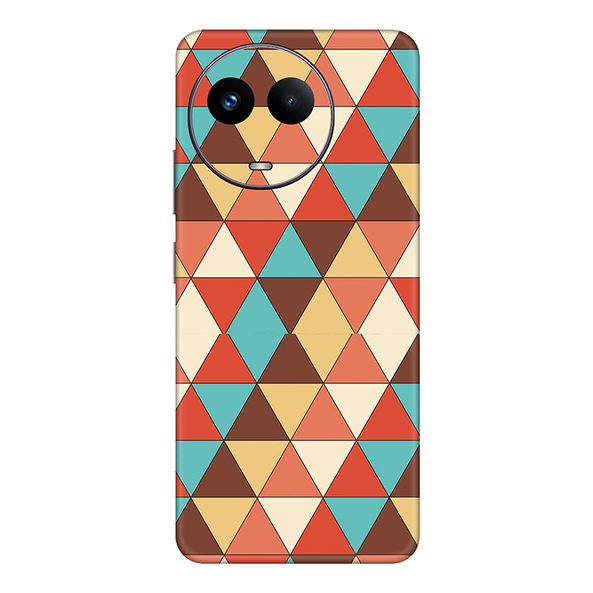 realme C Series Seamless Multicolored  Triangle Mobile Skin