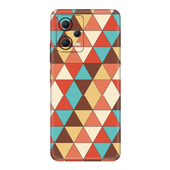 Poco X5 Series Seamless Multicolored  Triangle Mobile Skin