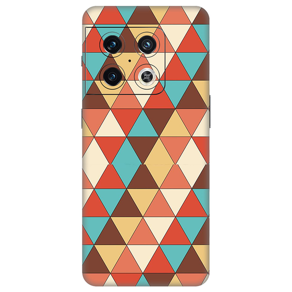 Oneplus 10 Series  Seamless Multicolored  Triangle Mobile Skin