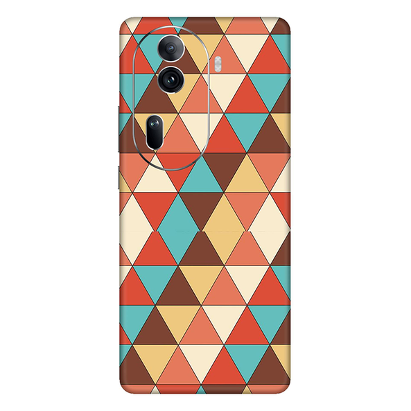 Oppo Reno Series Seamless Multicolored  Triangle Mobile Skin