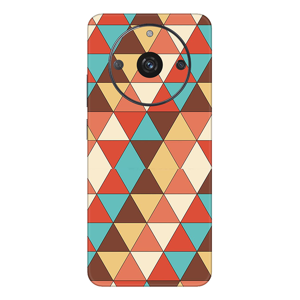 Realme Narzo Series Seamless Multicolored Triangle Mobile Skin