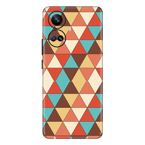 realme 10 Series Seamless Multicolored  Triangle Mobile Skin