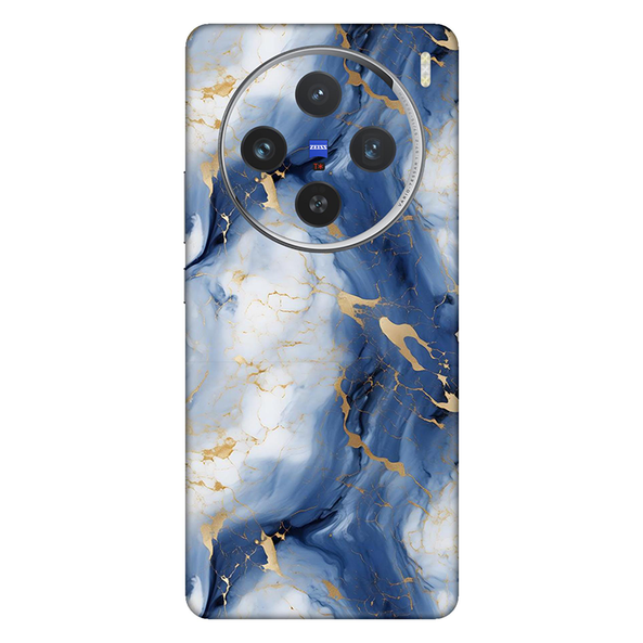 Vivo X series Sapphire Blue Marble Mobile Skin