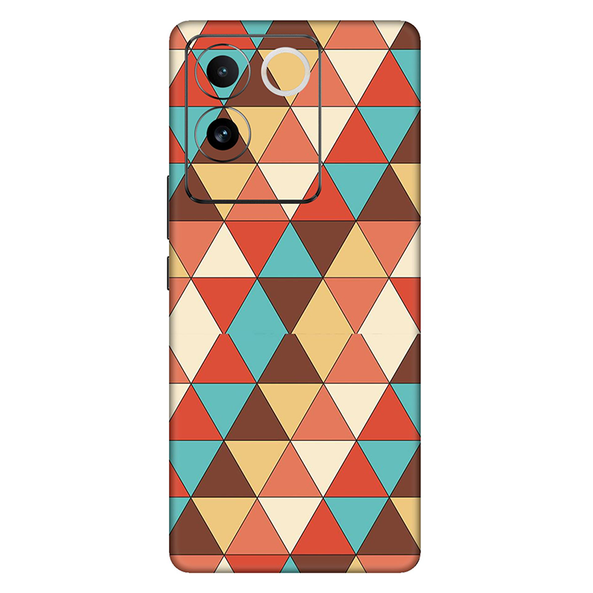 Vivo T Series Seamless Multicolored  Triangle Mobile Skin