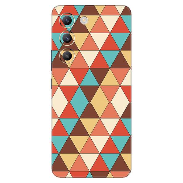 Vivo Y series Seamless Multicolored Triangle Mobile Skin