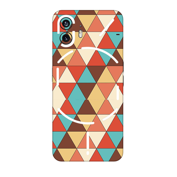 Nothing Series Seamless Multicolored  Triangle Mobile Skin