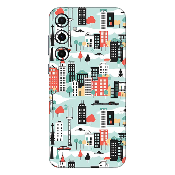 Samsung A Series Skyblue Street Mobile Skin