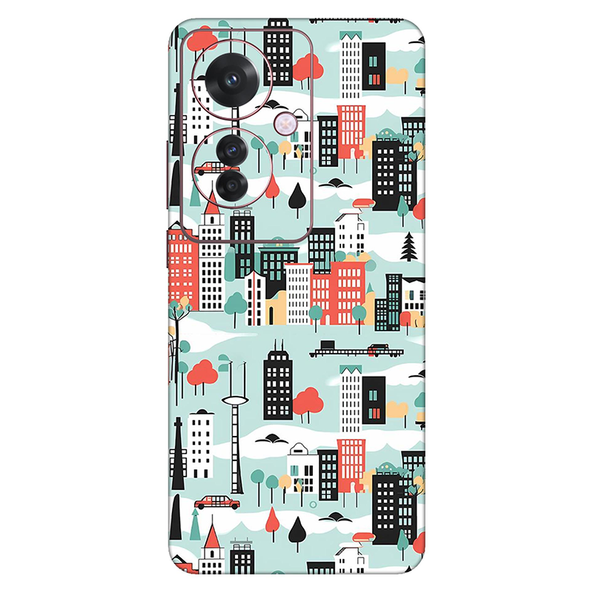 Oppo F Series Skyblue Street Mobile Skin