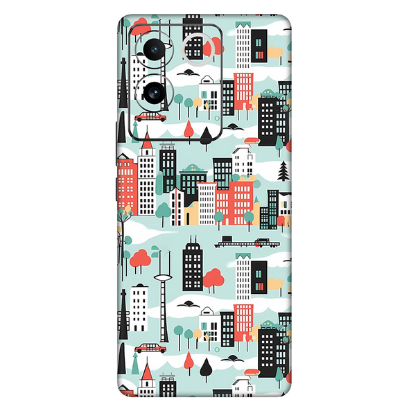 Vivo T Series Skyblue Street Mobile Skin