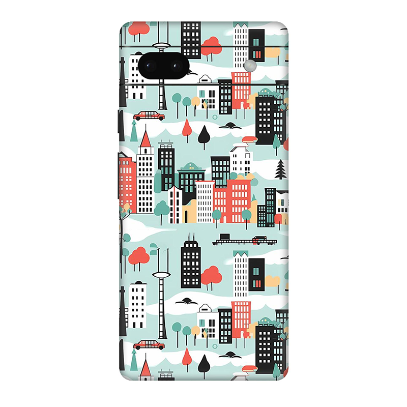 Google Pixel  6 Series Skyblue Street Mobile Skin