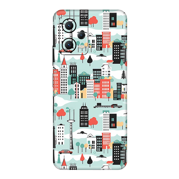 Poco X5 Series Skyblue Street Mobile Skin