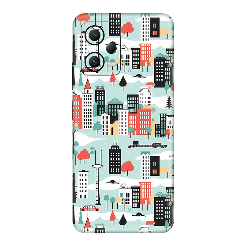 Poco X5 Series Skyblue Street Mobile Skin