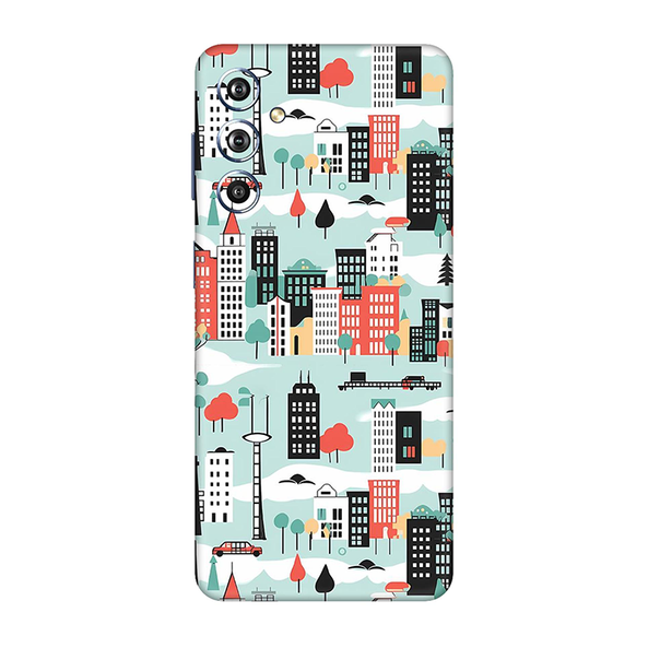 Samsung F Series Skyblue Street Mobile Skin