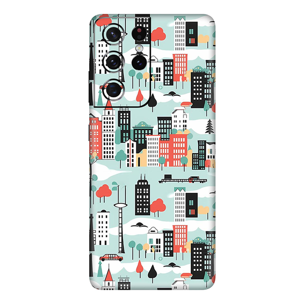 Samsung Galaxy S21 Series  Skyblue Street Mobile Skin