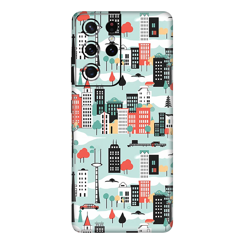 Samsung Galaxy S21 Series  Skyblue Street Mobile Skin