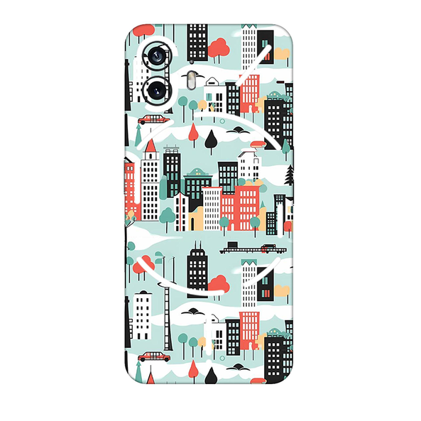 Nothing Series Skyblue Street Mobile Skin