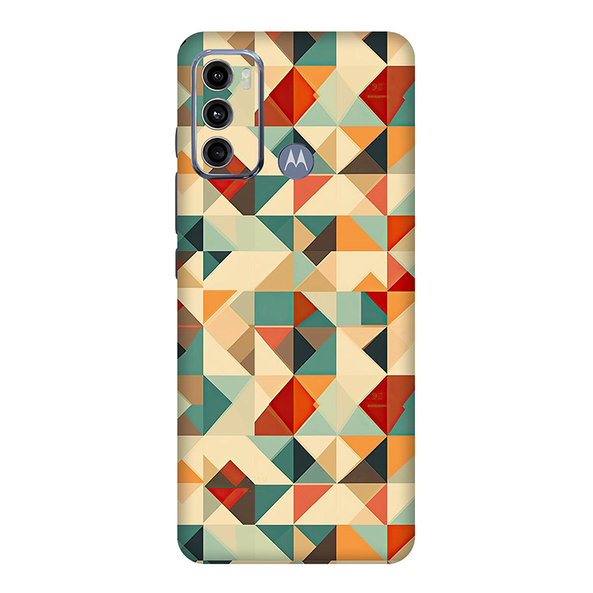 Motorola G Series Multicolored Square Geometric Mobile Skin