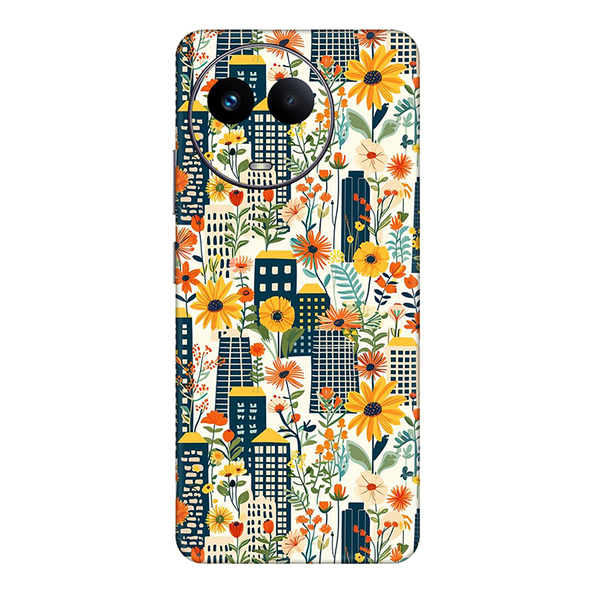 realme C Series Sunflower City Mobile Skin