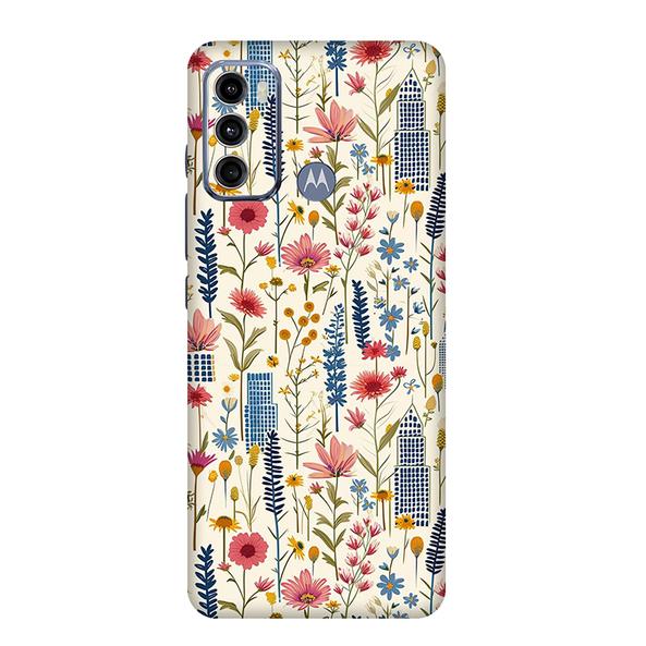 Motorola G Series Multicolored Floral Mobile Skin