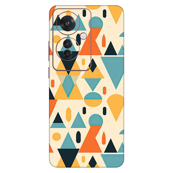 Oppo F Series Triangle Shape Geometric Mobile Skin