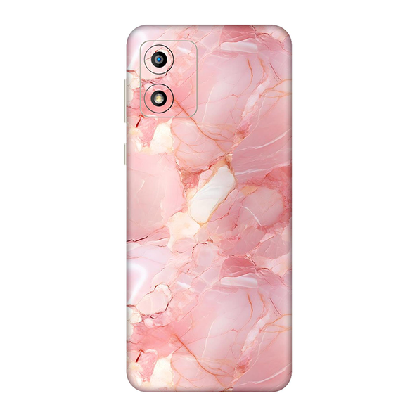 Motorola E Series Baby Pink Marble Mobile Skin