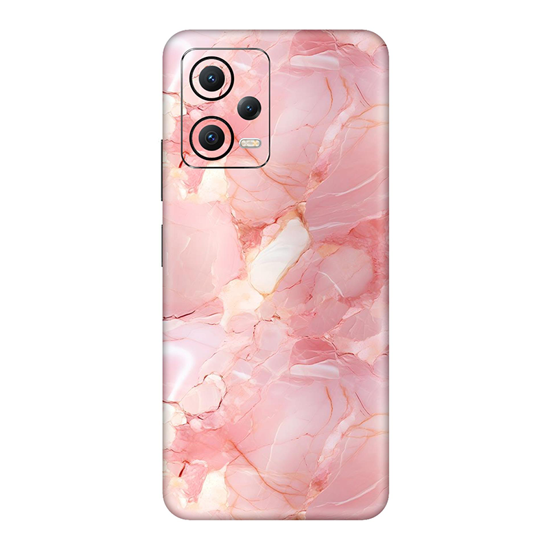 Poco X5 Series Baby Pink Marble Mobile Skin