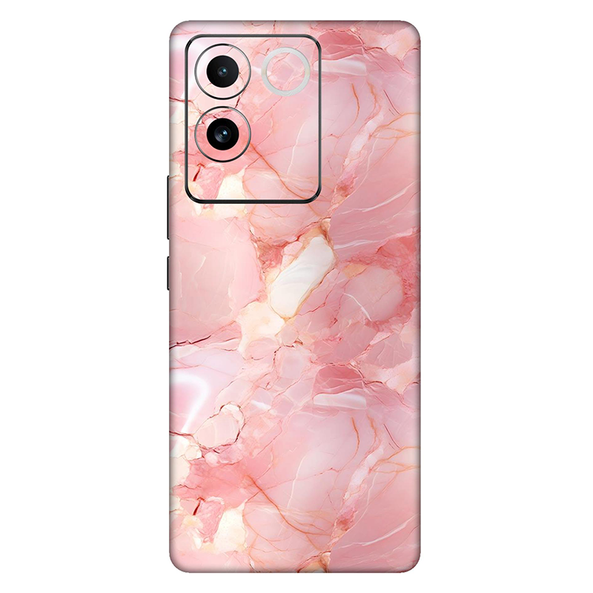 Vivo T Series  Baby Pink Marble Mobile Skin