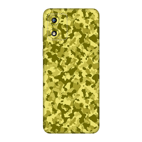 Motorola E Series Yellow Camouflage Mobile Skin