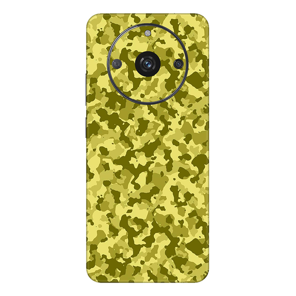 Realme Narzo Series Yellow Camouflage Mobile Skin