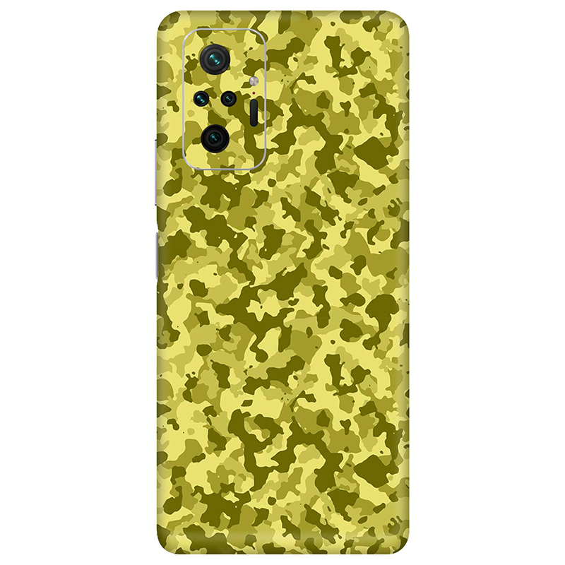 Xiaomi Redmi Note 10 Series Yellow Camouflage Mobile Skin