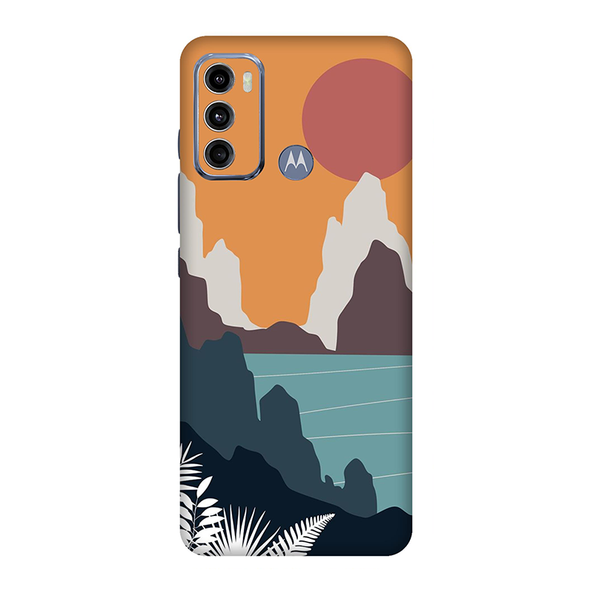 Motorola G Series Orange Sky Aesthetic Mobile Skin