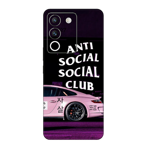 Vivo Y Series Anti social club Mobile Skin