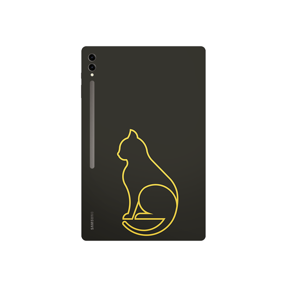 Creative Minimal Abstract Cat Icon Tablet Skin