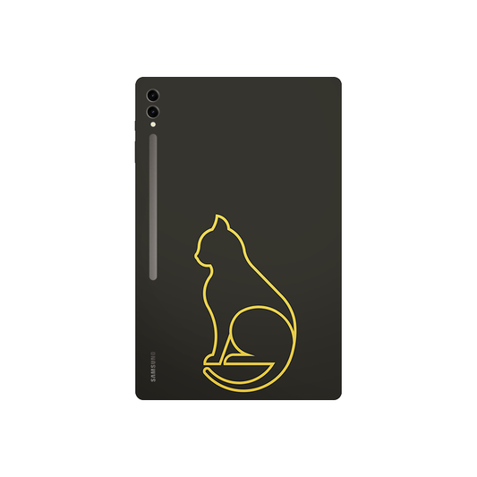 Creative Minimal Abstract Cat Icon Tablet Skin
