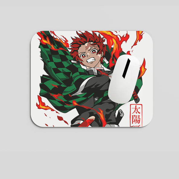 Tanjiro Kamado White Theme Anime Mousepad